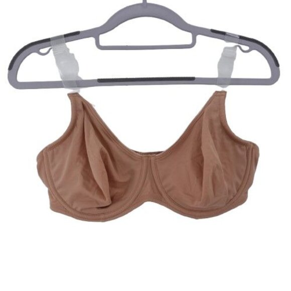 NEW LASCANA Women's Clear Strap No-Padding Underwire T-Shirt Bra Sz 36D Tan X030 - Picture 1 of 7